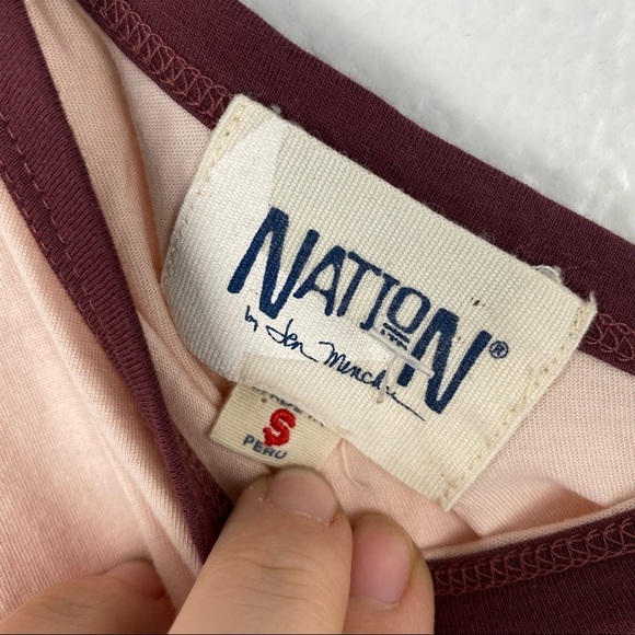 NATION LTD Yorkville One Shoulder Tee, Pink, Small - Picture 3 of 7
